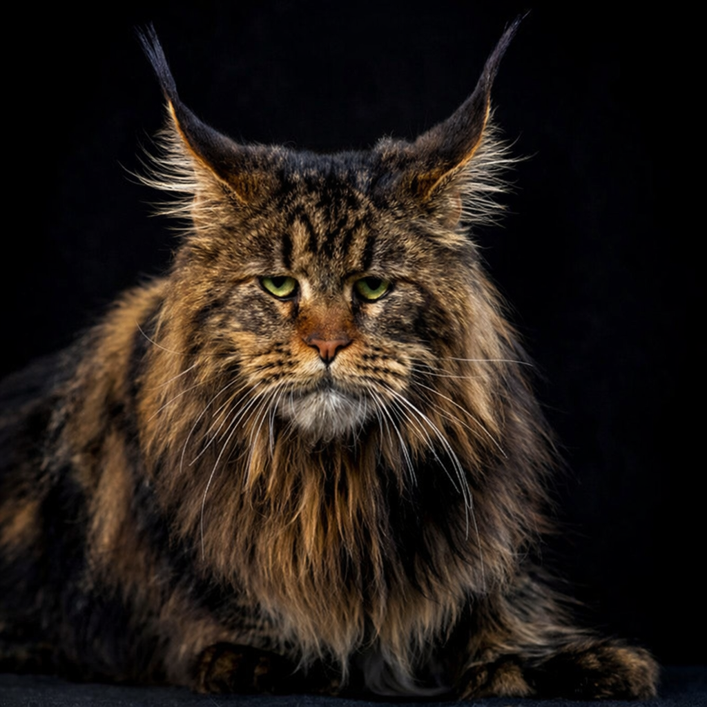 A Koshachiykoon Maine Coon cat